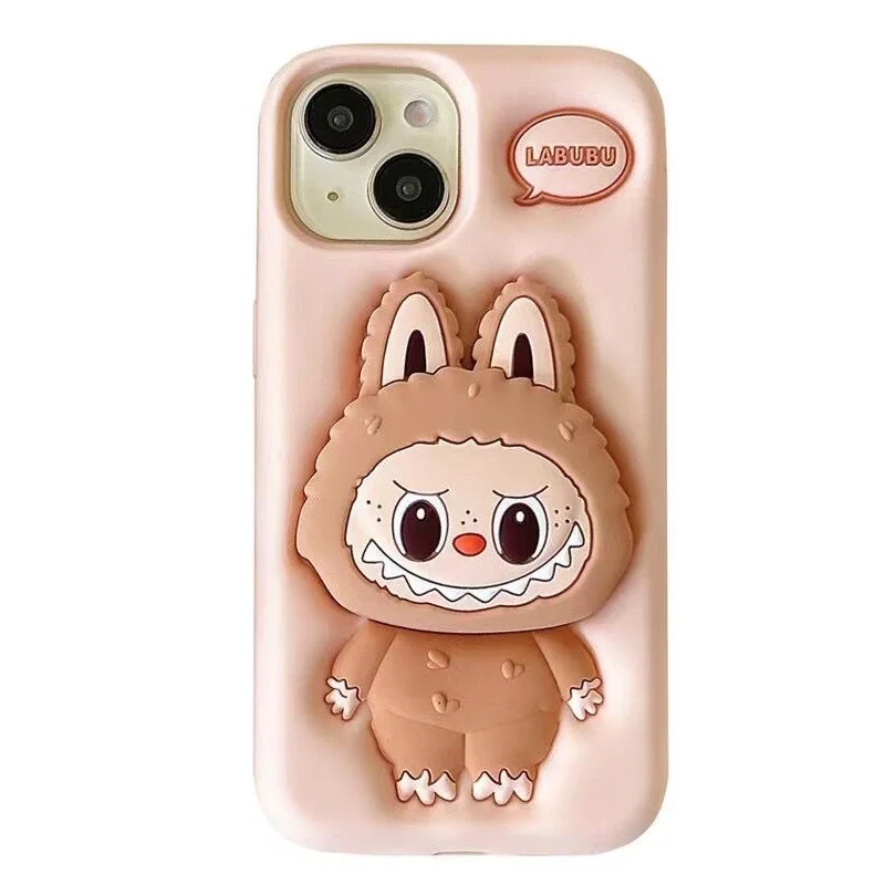 thumbnail image 1 of Nuevas fundas para teléfono móvil Kawaii Labubu con dibujos animados de Sanrio, lindas para iPhone 15promax, funda para iPhone 13pro 14pro, antideslizantes para iPhone 15pro, 1 of 5