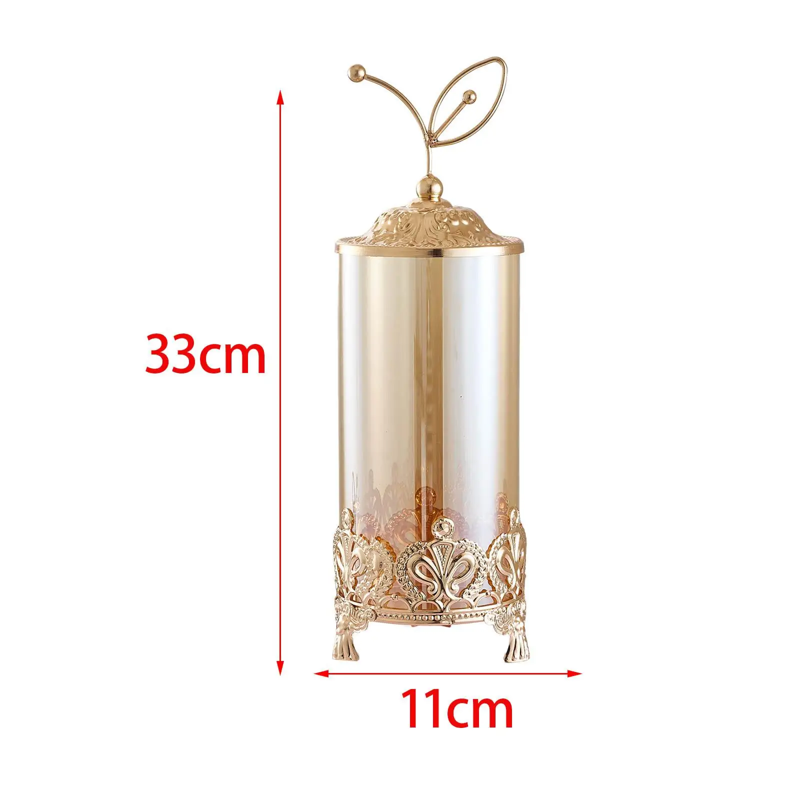 Glass Candy Jar Candy Storage Container Creative European Style Elegant Candy Jar for Living Room Office Holiday Desk Decor 6