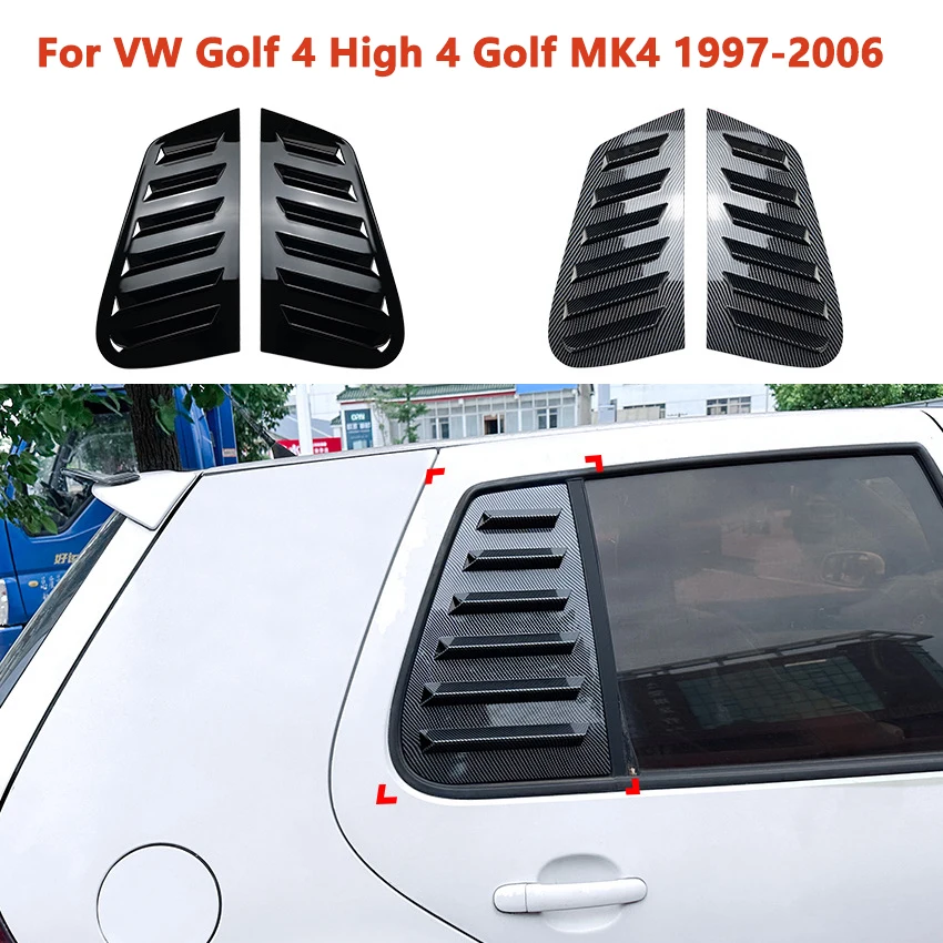 VW 골프 4 하이 4 골프 MK4 1997-2006 자동차 루버 자동차 스티커 스포일러 바디 외관 보호대 스타일링 장식 수정