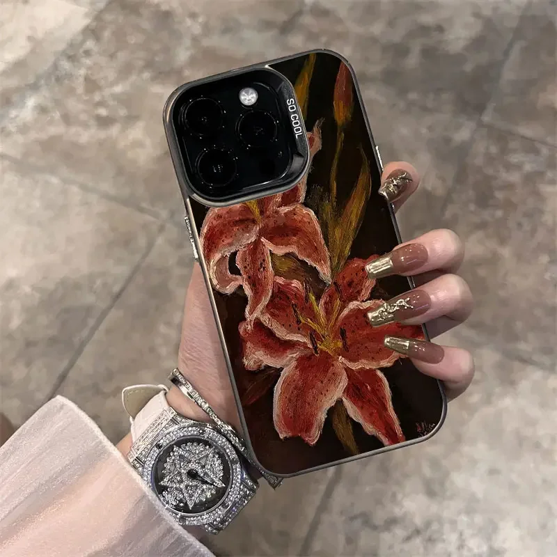 Lily Flower Pattern Phone Case Cover