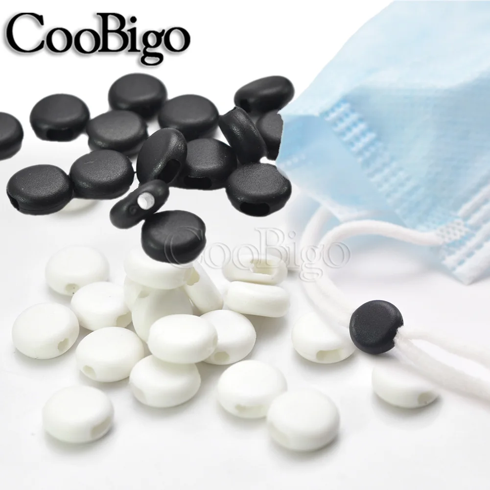 Cord Stopper 50pcs Cord End Stopper Masks Elastic Rope Lock