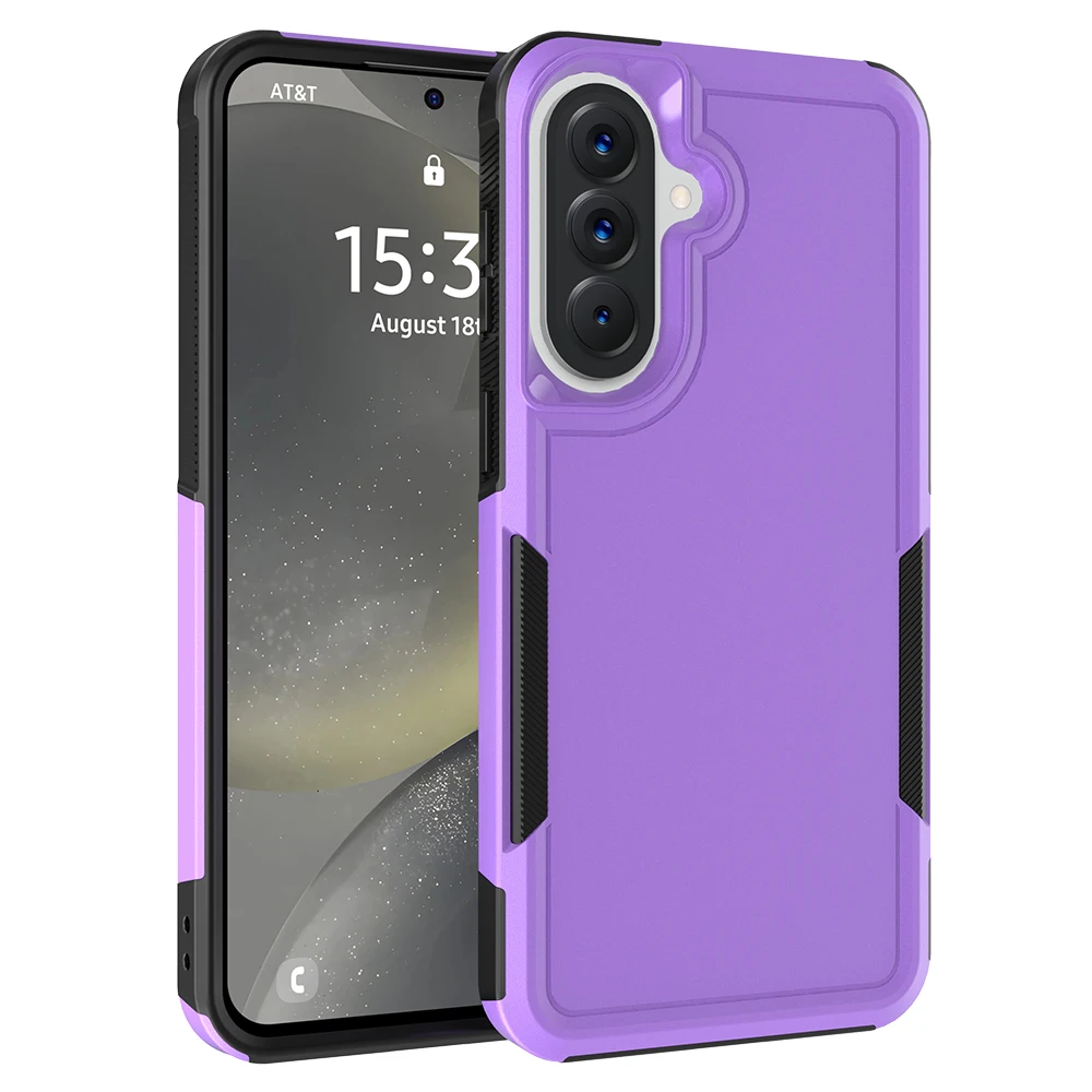 Heavy Duty Armor Shockproof Phone Case with TPU Frame and Hard Plastic Protective Cover