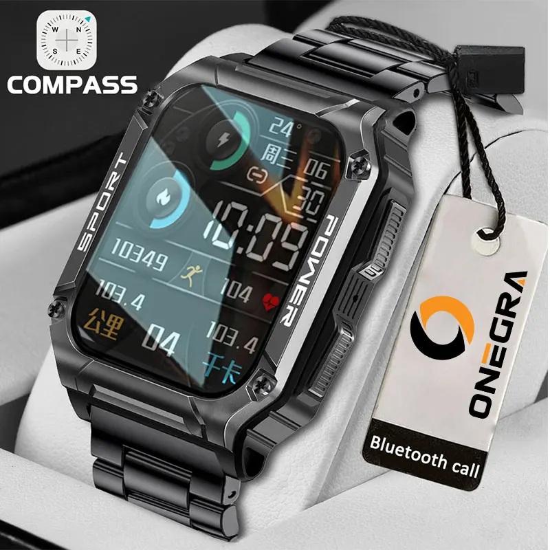 Siden Modsige I hele verden 2023 New Military Smart Watch Bluetooth-Enabled Compass And IP68 Waterproof  Men's Smart Watch is Suitable For Huawei Xiaomi. - AliExpress