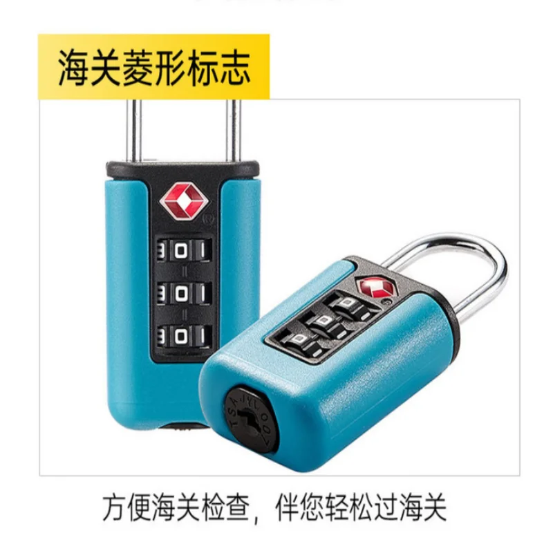 Approved Luggage Lock 3 Digit Combination Password Lock Travel Suitcase Security Padlock Black - Image 5
