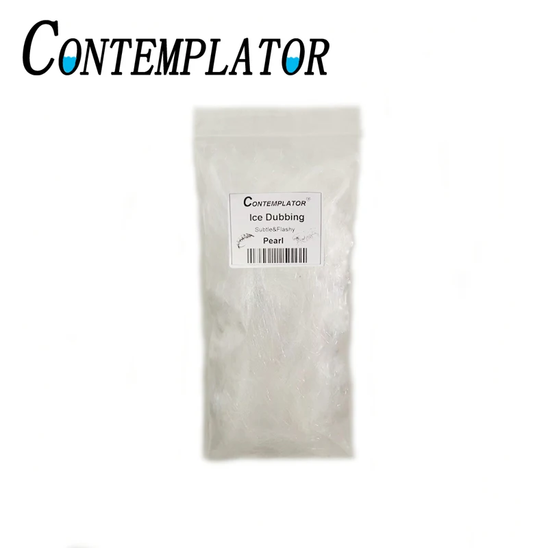 Sublimatore 4 G/Borsa Fly Leging 65Mm Long Fiber Ninfa Gamberetti Mosche Pearl White Ice Dubbing Dispenser Streamer Fibra Sintetica