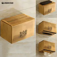 Tissue Box Holder Bathroom Wall Mounted Tissue Cartridge Paper Towel Dispenser Home Toilet Paper Holder Kitchen Napkin Holder A1 2