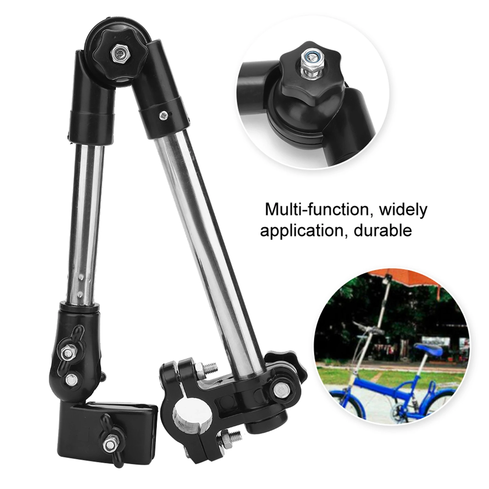 Wheelchair Stroller Umbrella Attachment Handle Holder Clamp Supporter Connector Wheelchair Umbrella Supporter
