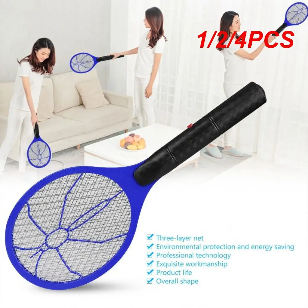 1/2/4Pcs Scacciazanzare Elettrico Fly Insect Bug Zapper Insetti Domestici Racchetta Uccide Fly Mosquito Control Pest Killer