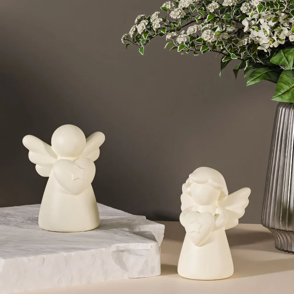 Heart Wings Angel Silicone Candle Mold - Detail View 4
