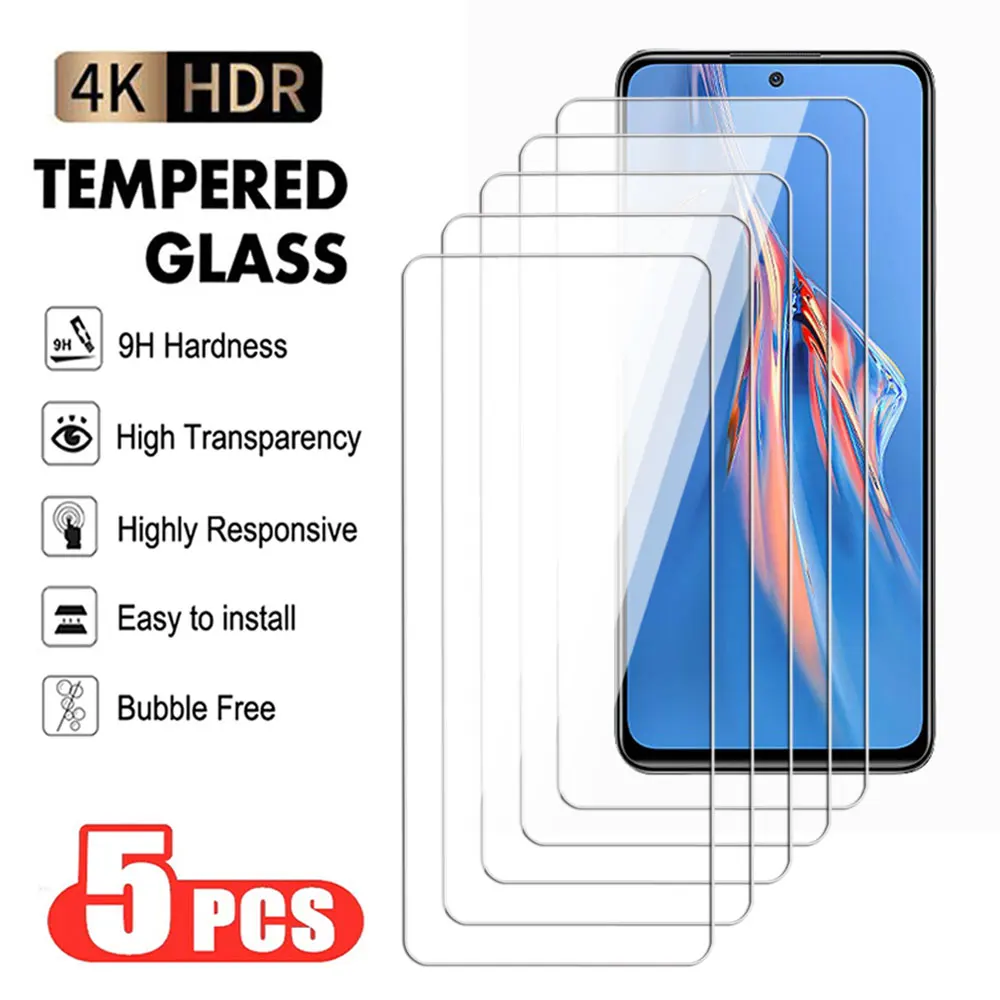 5 Pz Full Cover Vetro Temperato Per Redmi Note 11 Pro Plus 11 T 11S 11E 11Se Protezione Dello Schermo Redmi 11 Pellicola Protettiva Trasparente