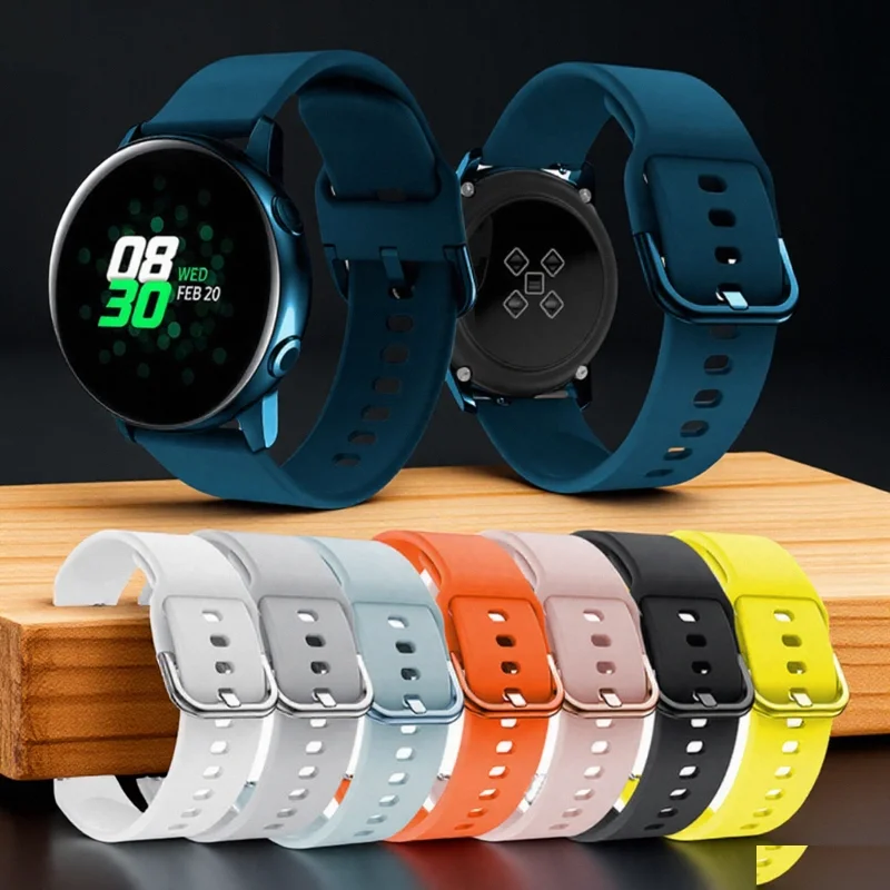 Universal Silicone Smartwatch Band - 20mm/22mm Strap