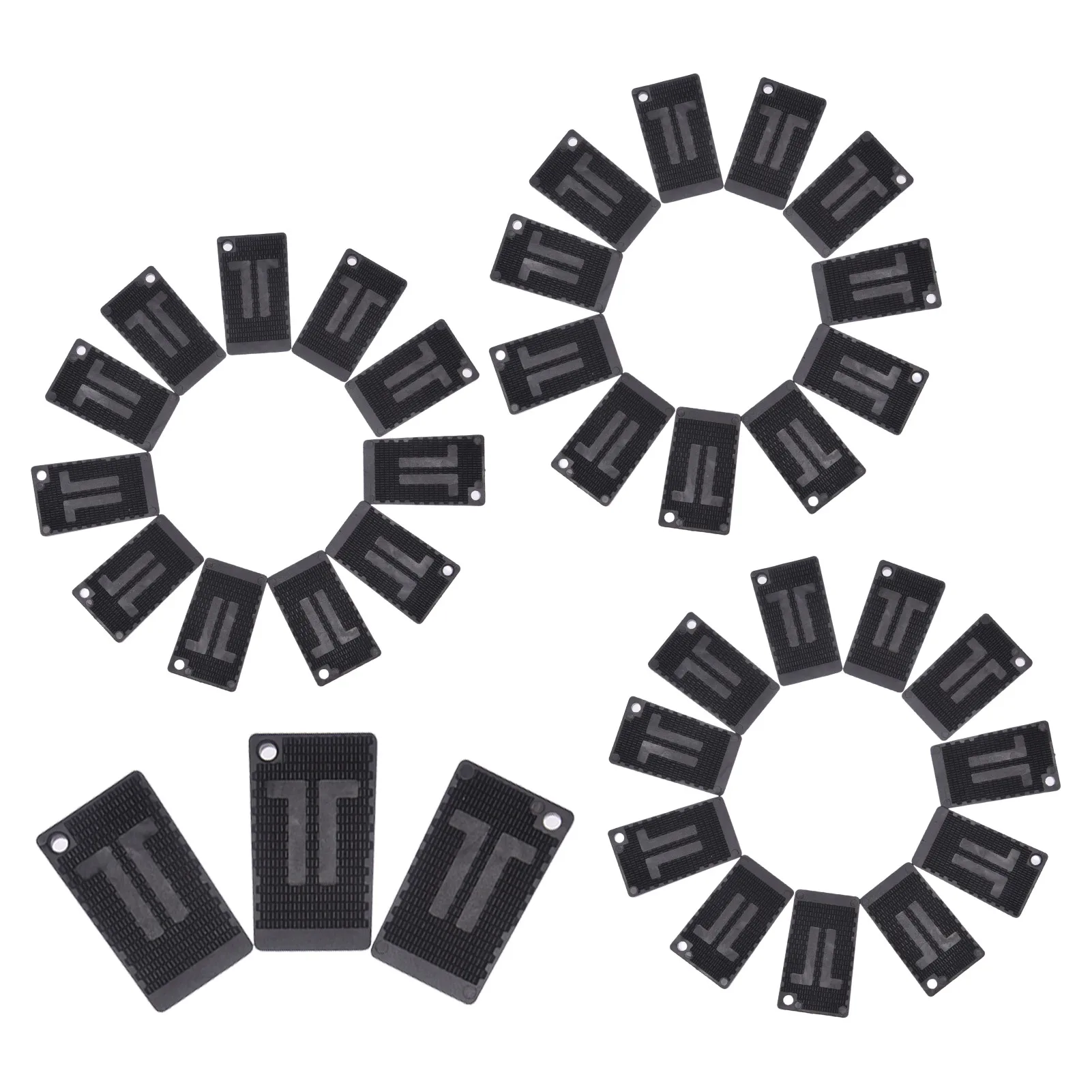 36pcs/box Rubber Table Shims Furniture Leveling Shims Clear Wedge Table Mat Door Wedge Foot Pad
