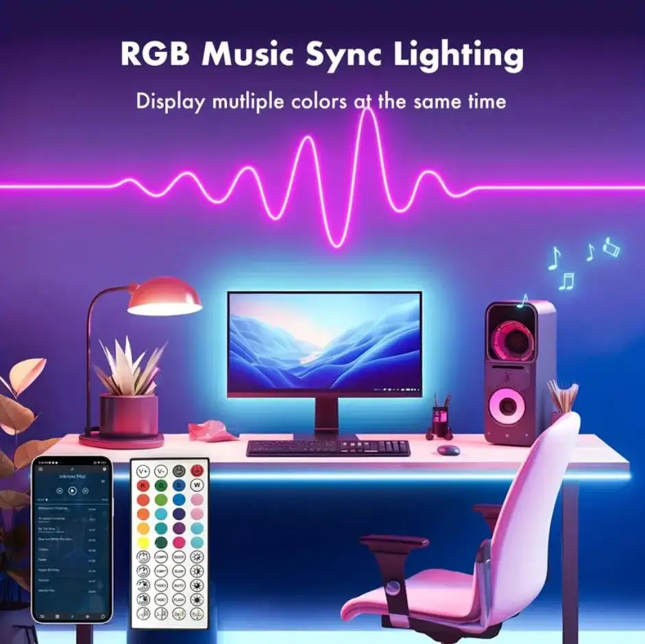 รูปสินค้า LED Strip 24V นีออนไฟ RGB ปรับแต่งได้ ยาว 5/10/20/30 เมตร กันน้ำ IP67