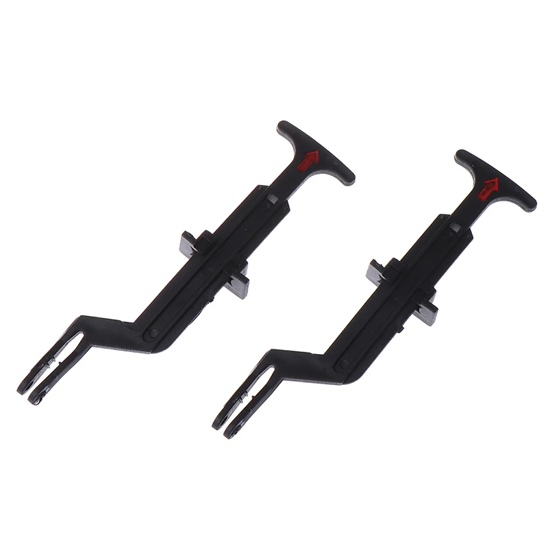 Bonnet Hood Release Rod Lock Latch Black Handle Clips 3B0823593 For Volkswage Passat B5 / B5.5 1998-2004 2Pcs/Set hood latch handle set hood release cable