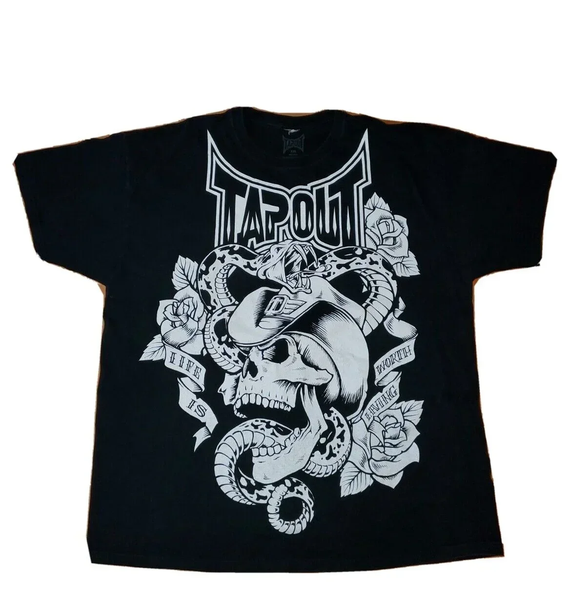 thumbnail image 1 of Camiseta Y2K Tapout Harajuku Hip Hop con estampado gráfico de letras, camiseta de gran tamaño para hombre, cuello redondo, camisetas de manga corta de algodón, ropa de calle, 1 of 5