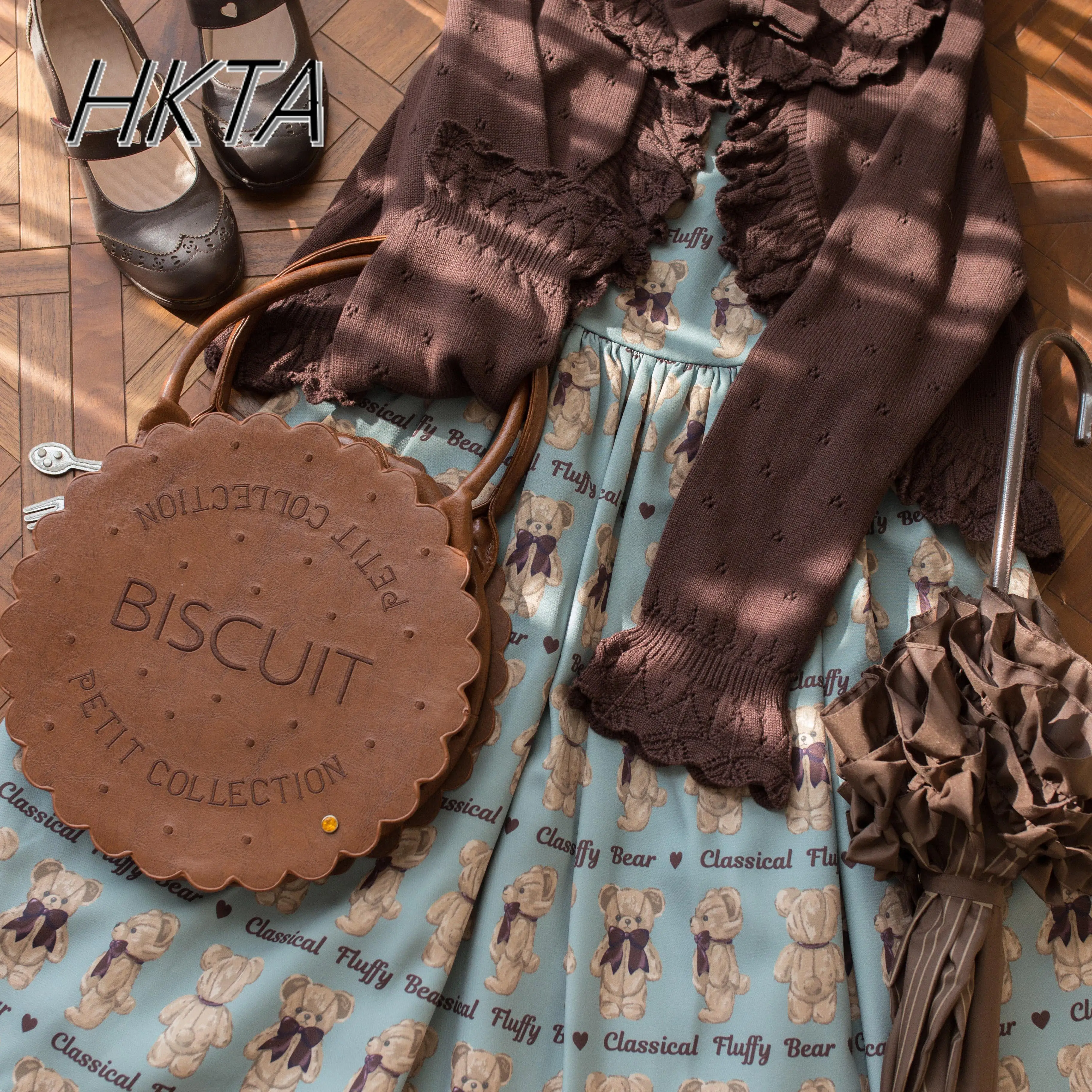 Kawaii Cute Lolita Sweater Cardigan 2025 Spring New Knitted Sweater Soft Girl Sweet Bow Ruffle Edge Long-sleeve Sweaters Jacket 4