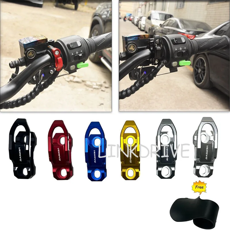 

For Kawasaki Versys 650 300 300X 1000 X300 2023 Motorcycle CNC Brake Master Cylinder Bracket Moto Side Hook Luggage Clamp Holder