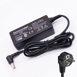 Power Adapter for LG 24 - inch LED LCD Monitor, 19V 2.1A, 6.5*4.4mm Connector (Adapter with EU plug)