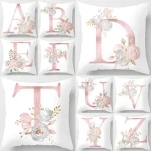 

Pink Letter Cushion Pillowcase Decoration Sofa Pillowcase Peach Skin Pillowcase Decoration Merry Christmas Decoration For Home