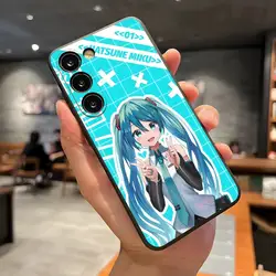 H - Hatsune Miku Black Soft Shell Phone Case - Samsung A31 4G (Black1)
