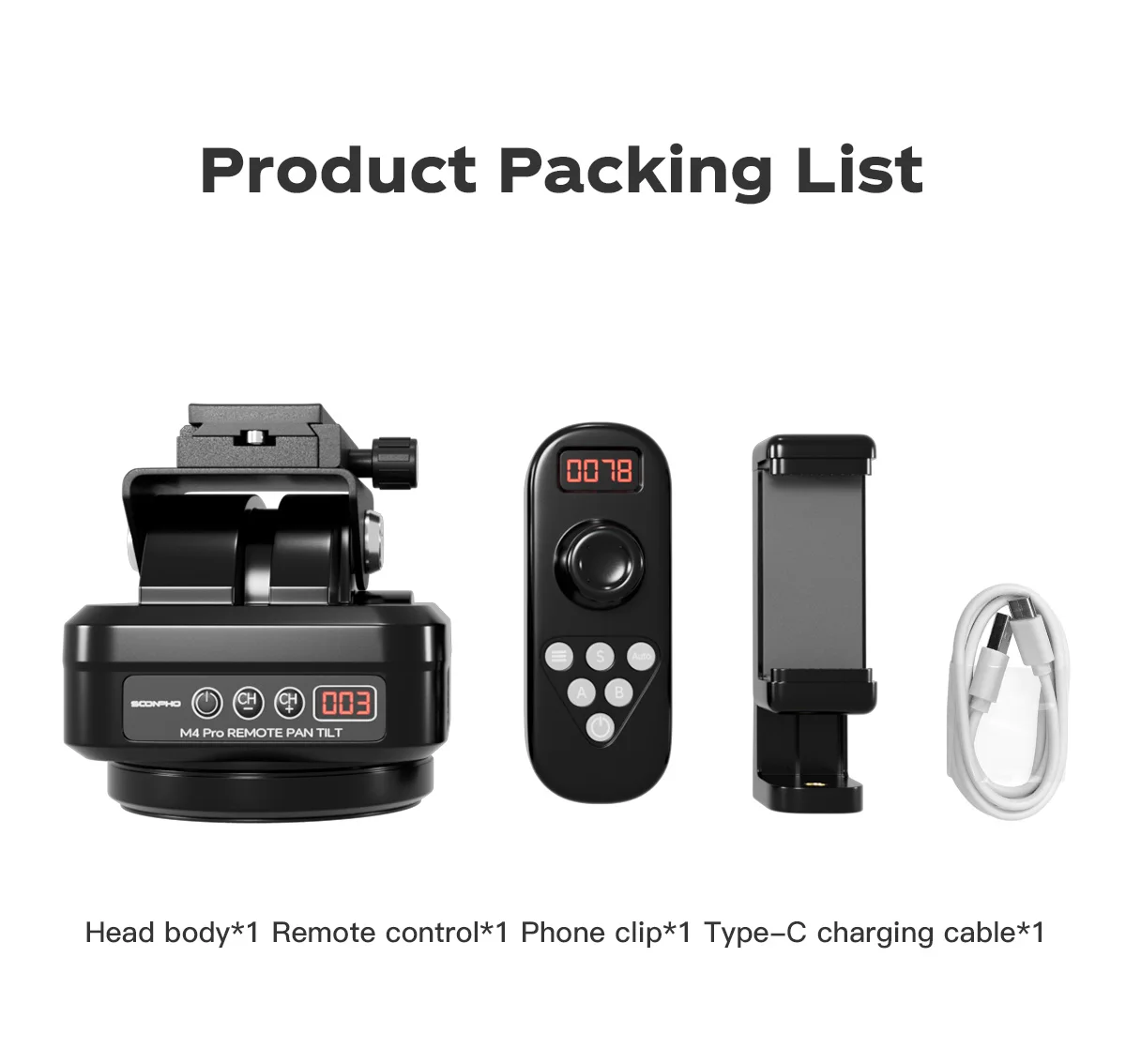 M4PRO Pan Tilt Ptz Panoramic Time-lapse Photography 360-degree Rotating Electric