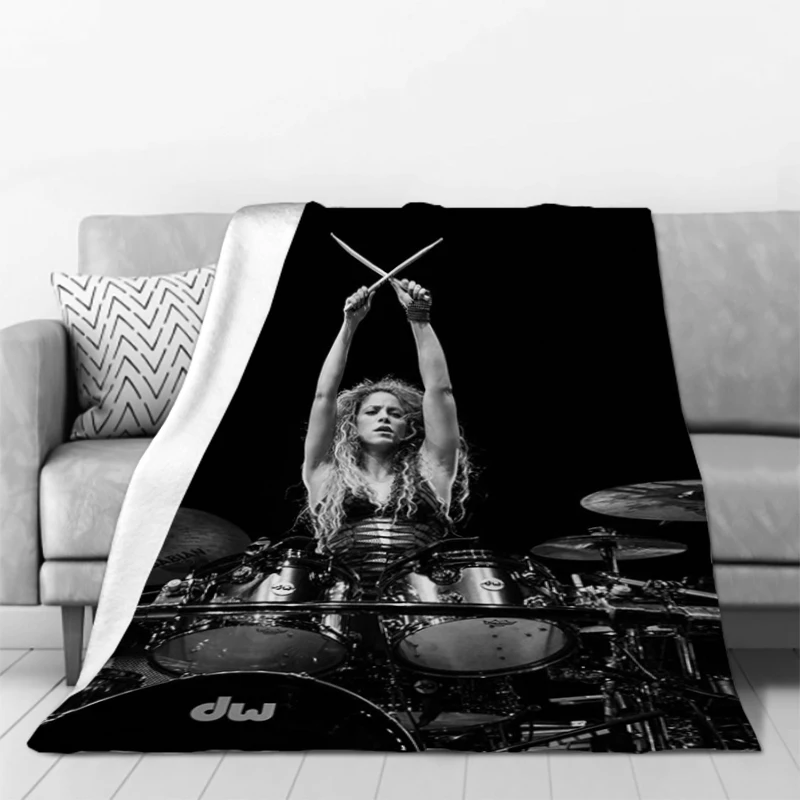 Shakira Blanket Bed Blankets and Throws Plush Furry Microfiber Bedding Plaid on the Sofa Bedspread Throw Knee Bedspreads Baby 2