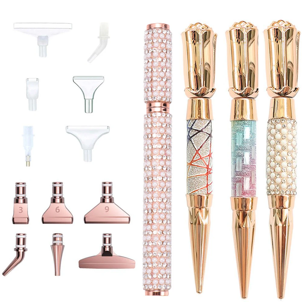 Glitter 5D Diamond Painting Pen Sparkle Point Drill Pens Cross Stitch Embroidery DIY Craft Nail Art Handmade Supplies diamond painting nail art pens diamond painting accessories diamond painting pen