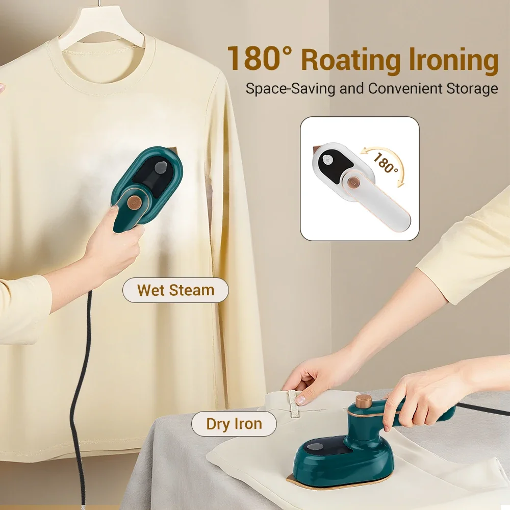 Mini Garment Steamer Steam Iron Handheld Portable Home Travelling For Clothes Ironing Wet Dry Ironing Machine Home Appliance 1