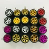 10sets 11mm wheels for 1/64 Scale Alloy Car Models 1/64 wheels with 1/64 Tires + Axles for Hot Wheel/Matchbox/Domeka/Tomy 1:64 5