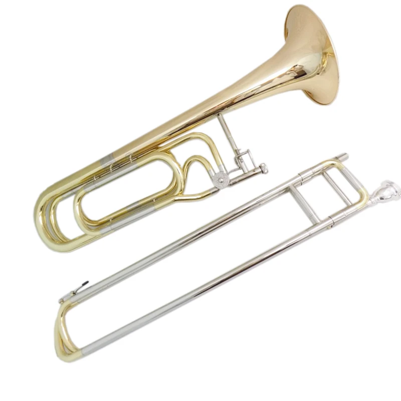 F/bb Double Slides Trombone Musical Instruments Yellow Brass Body