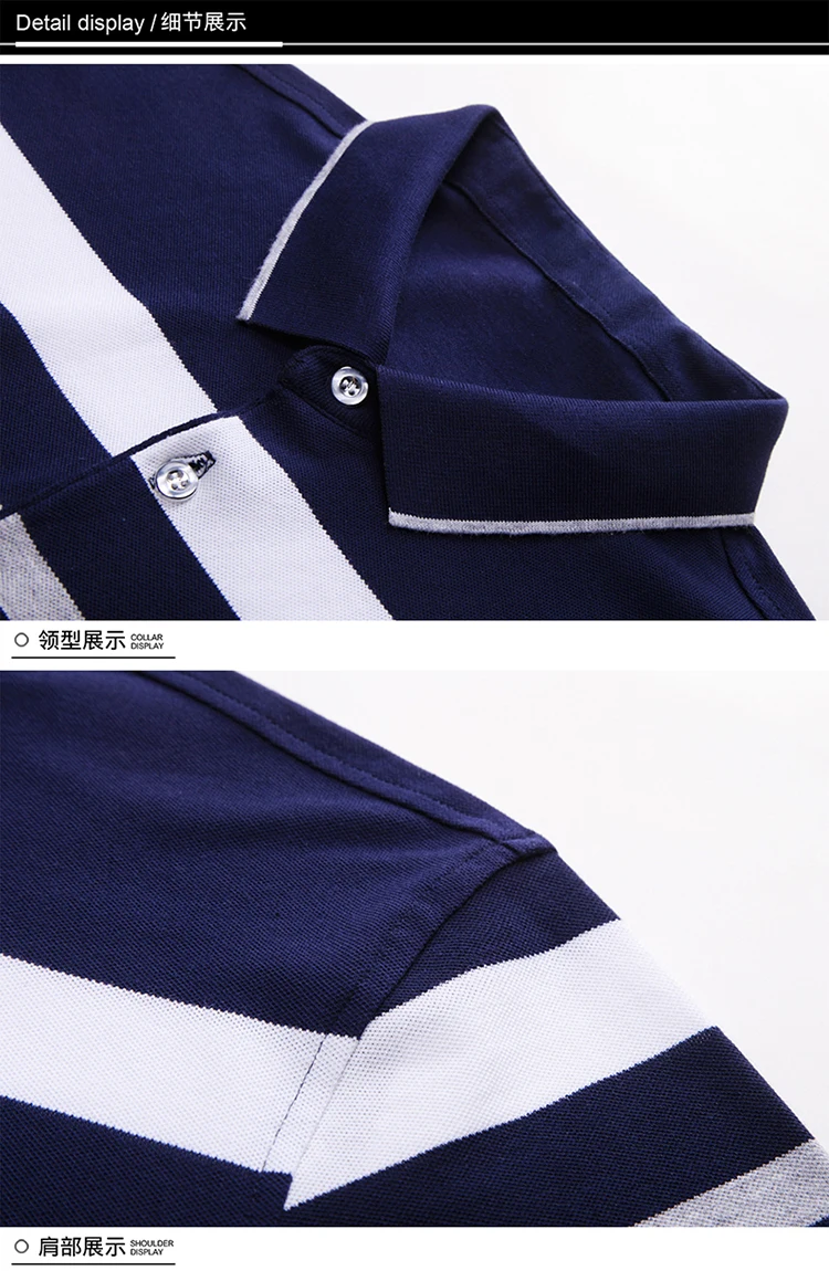 Brand Embroidery Men's Cotton Polo Shirts Classics 2024 Summer Striped Button Clothing Business Streetwear Short Sleeved T-shirt 15 S4fdf6198c92a4638aeced8f559386298h