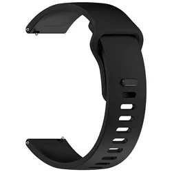 22mm Silicone Sport Band Wristband for Realme Watch 3 3 Pro (Black)