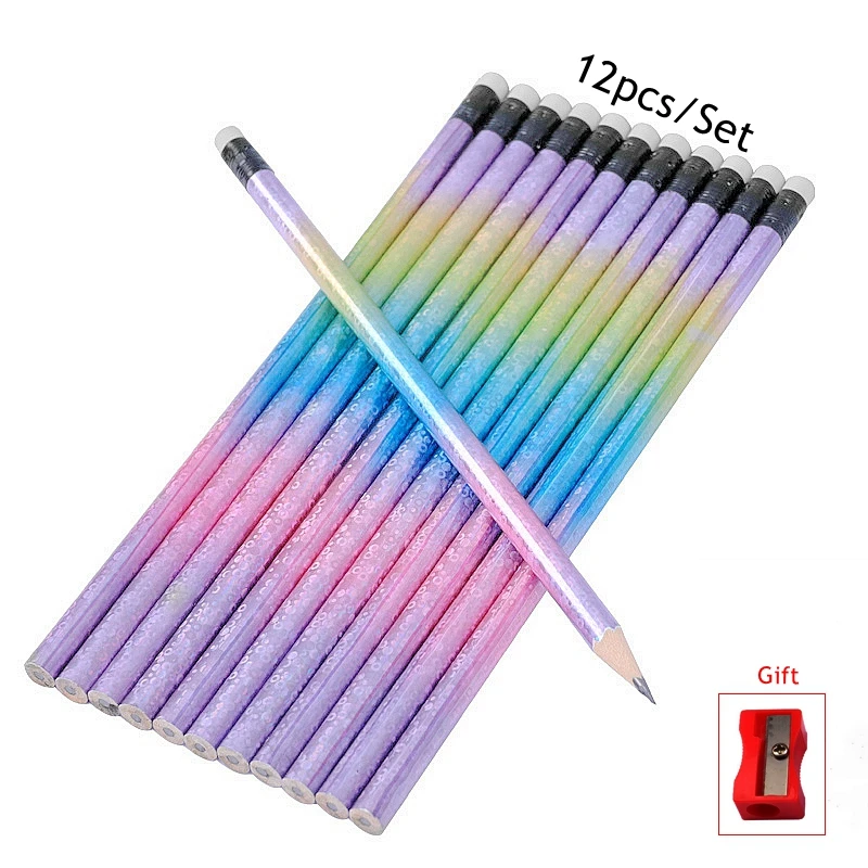 Buy WETARENDA Rainbow Pencil HB Set of 12 Rainbow Pencils Paper Pencil  Rainbow Pencil Rainbow Pencil Easy to Write HB Lead Less Fatigue Pencil HB  Pencil Enpi from Japan - Buy authentic