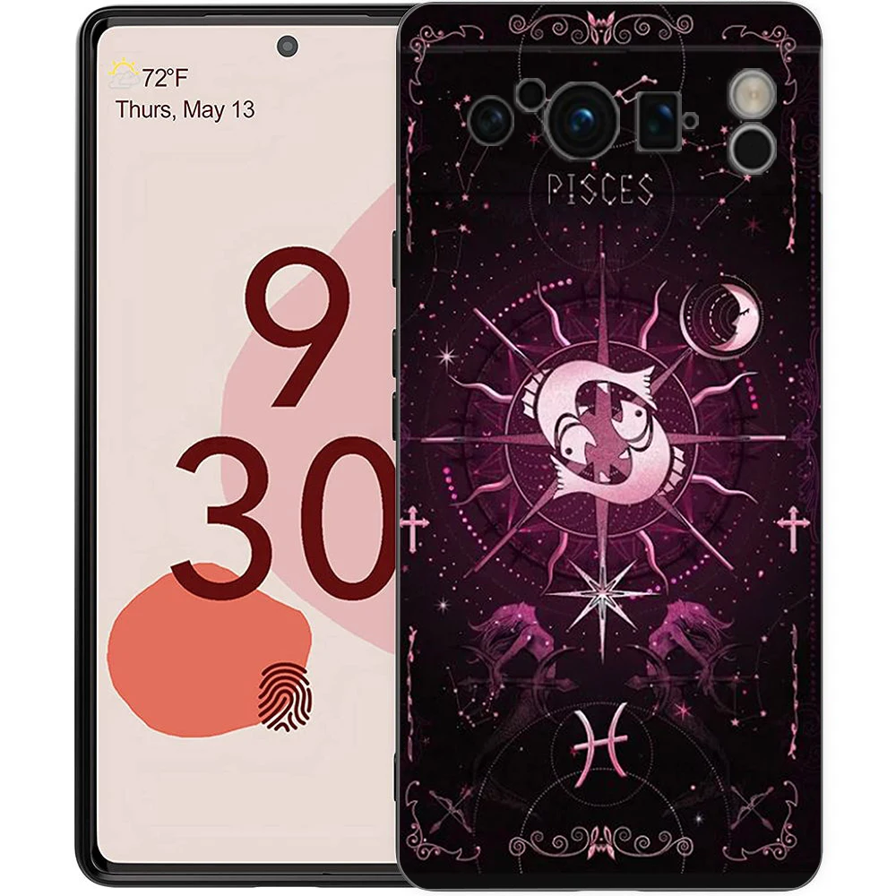 Konstellation Handyhülle für Google Pixel 9, 8, 7, 6, 7A, 6A Pro, stoßfestes Silikon, weich, 9 Pro XL, Silikonhülle, Capas Fundas – Detail 2