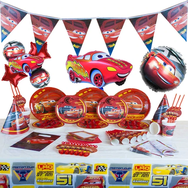 Disney mcqueen relâmpago carros bolo topper crianças meninos festa de  aniversário decoração do carro corrida tema do chuveiro do bebê decorações  do bolo brinquedos - AliExpress