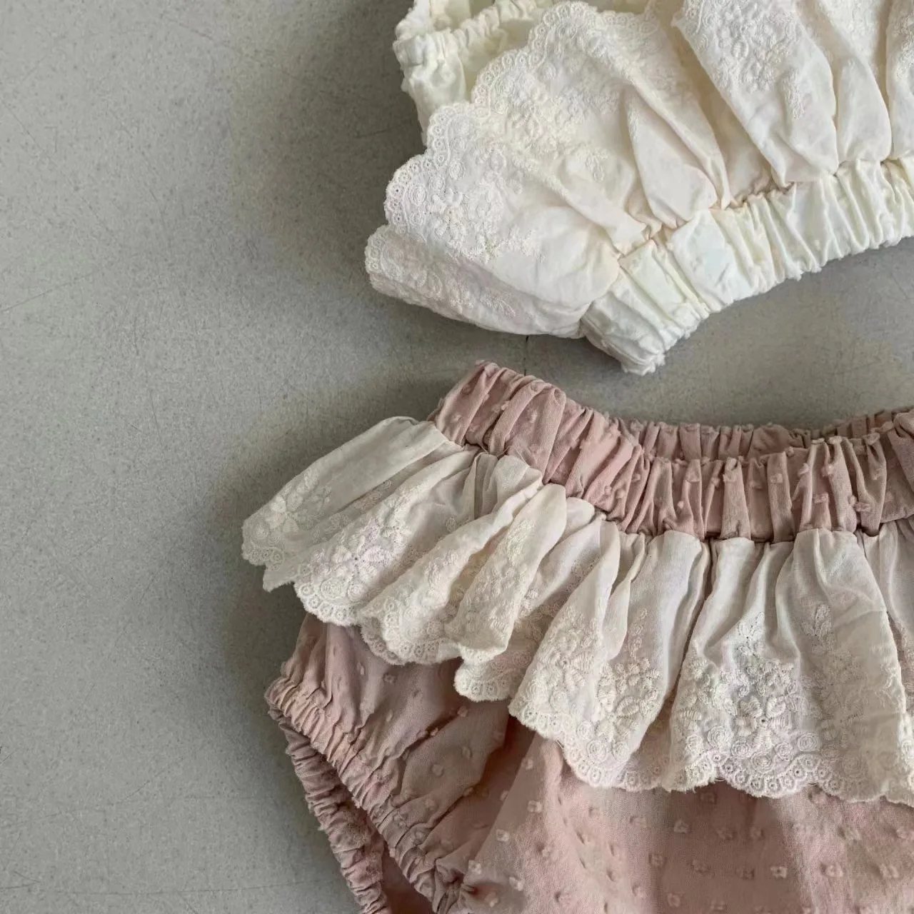 Children's Clothing Summer Spring Newborn Baby Shorts for Girls Kids Lace Shorts Elastic Waistband Cute Trouser for Toddler