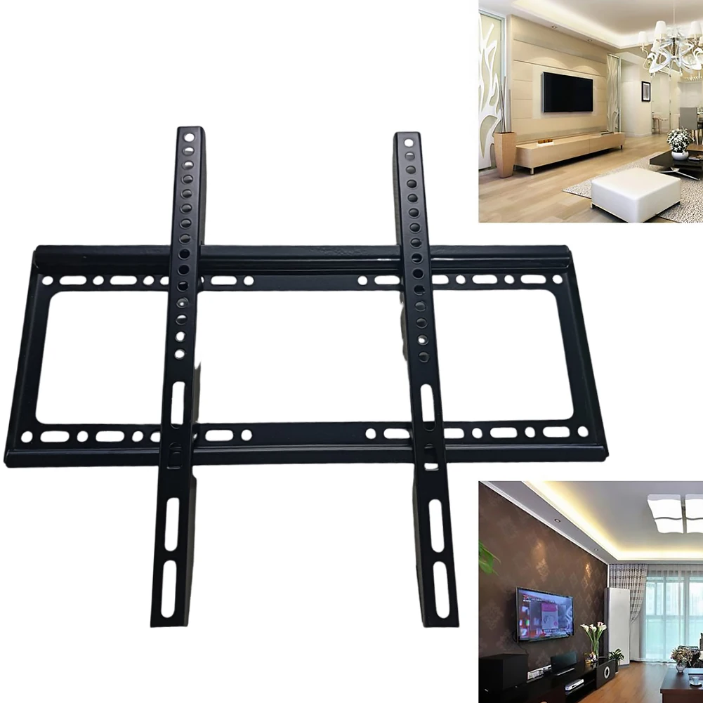 26-63inch TV Support Mount Adjustable Television Mounting Holder with Level Low Profile Flat TV Wall Mount for LCD LED Monitor