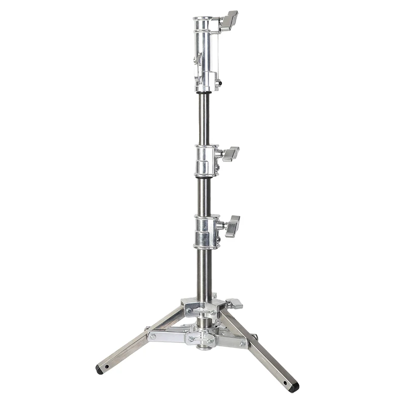Low-type film lamp holder, stainless steel flat shooting light stand spotlight, space lamp tripod, small tripod equipment