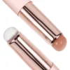 2pcs Nail Brush Nail Art Brush Manicure Tool Applicator Silicone Powder Brush for Accurate and Easy Application of Nail Powder 4