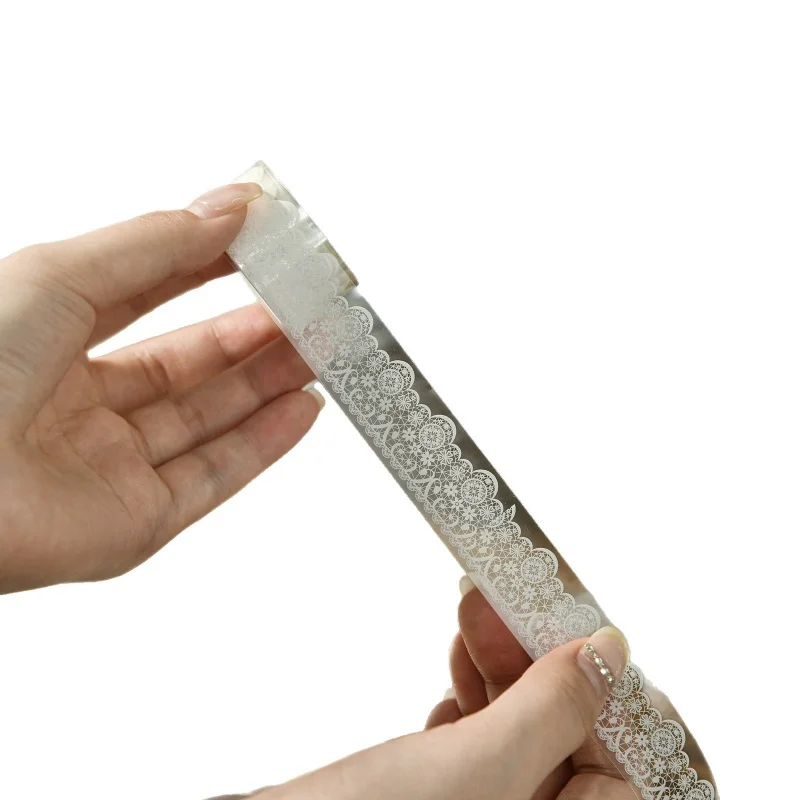 6 롤의 빈티지 레이스 테이프 일기 장식 수제 DIY 테이프 콜라주 학생 문구 장식 테이프