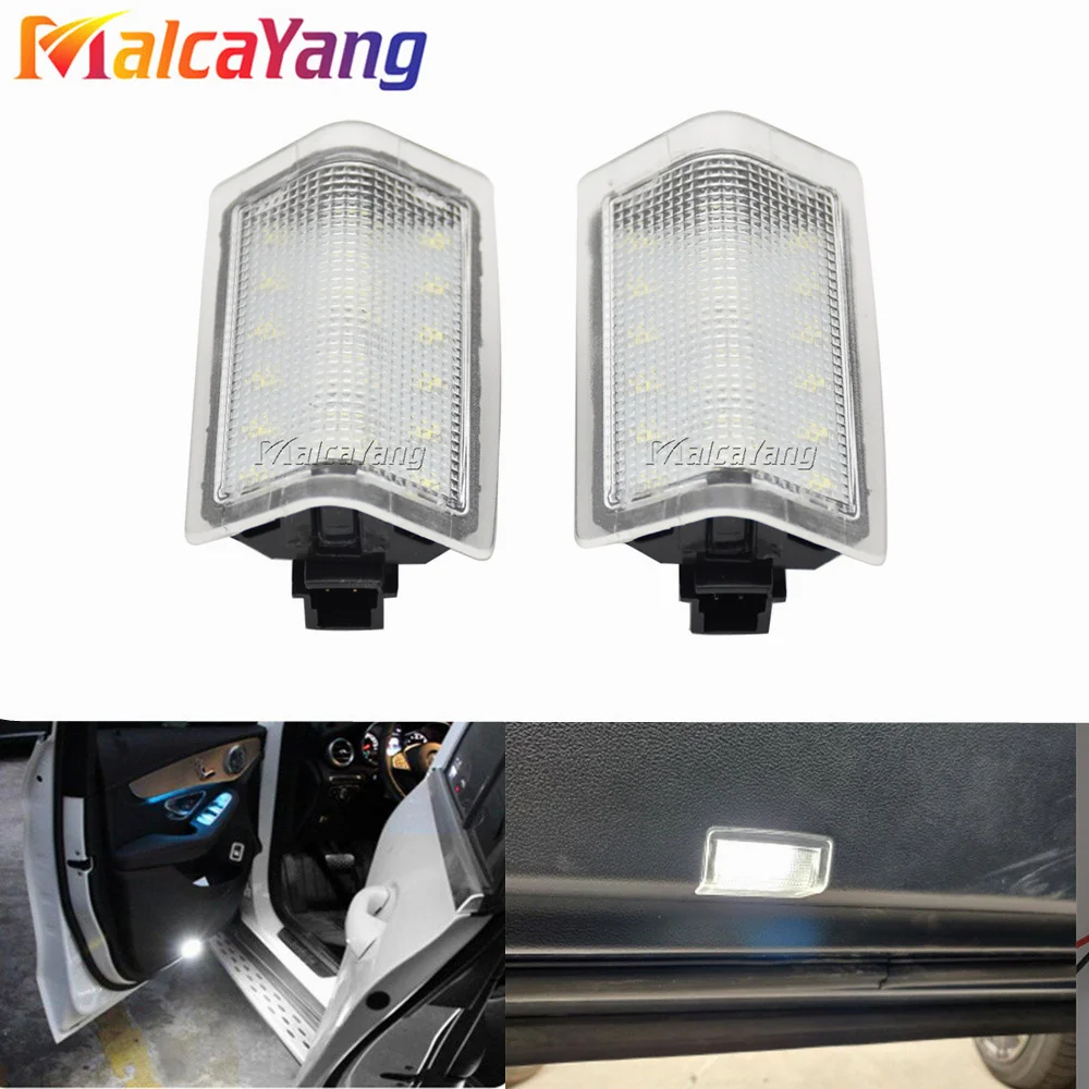 2Pcs Led Courtesy Lamp Voor Benz W176 W246 W204 W212 4D / 5D W166 12V