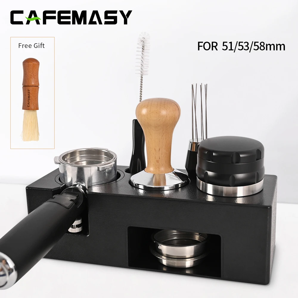 

Coffee Tamper Mat Stand Portafilter Holder Rack Espresso 51/53/58mm Tamper Support Base Rack Coffee Tool Barista Accessories