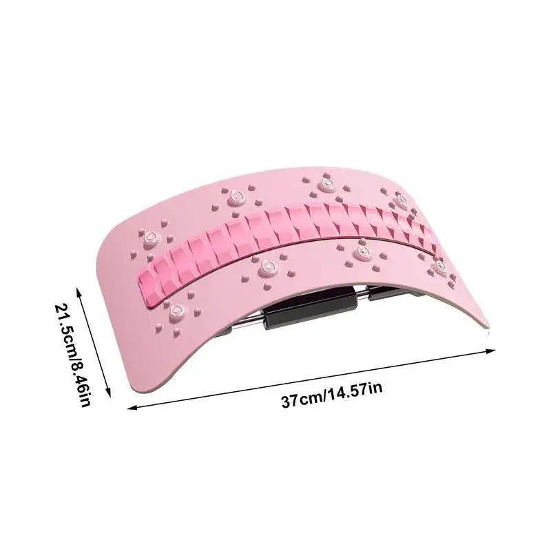 Back Cracker Support Spine Lumbar Cracker Board Adjustable Lumbar Support Back Massager Cracking Device Posture Corrector