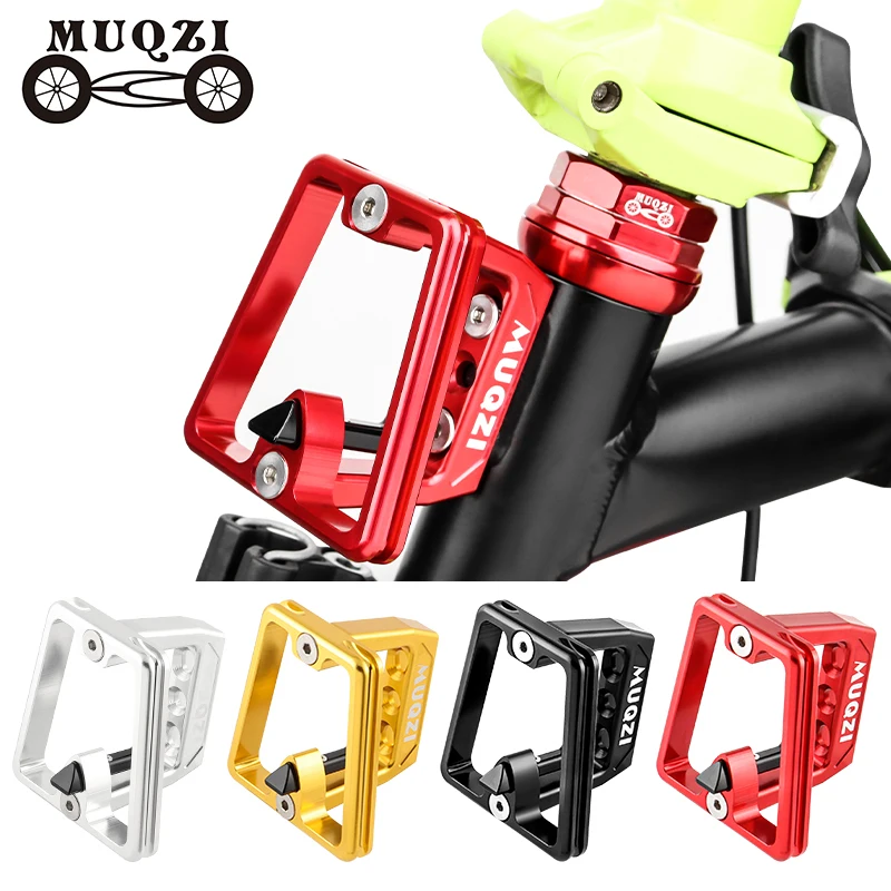 Folding Bike Front Bag Carrier Block with Bracket and Mount Adapter