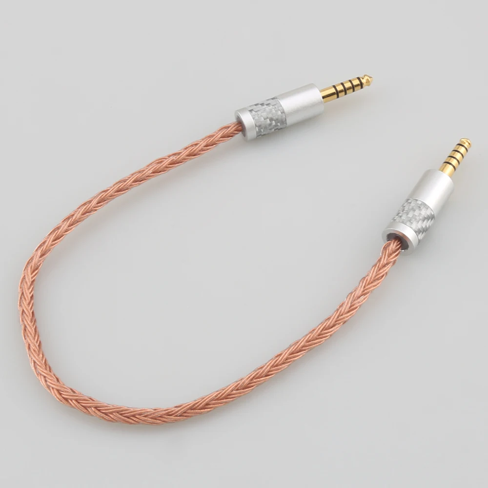 The New  7N OCC Earphone Cable 16 Core 4.4mm Balanced Male to 4.4mm Balanced Male Audio Adapter