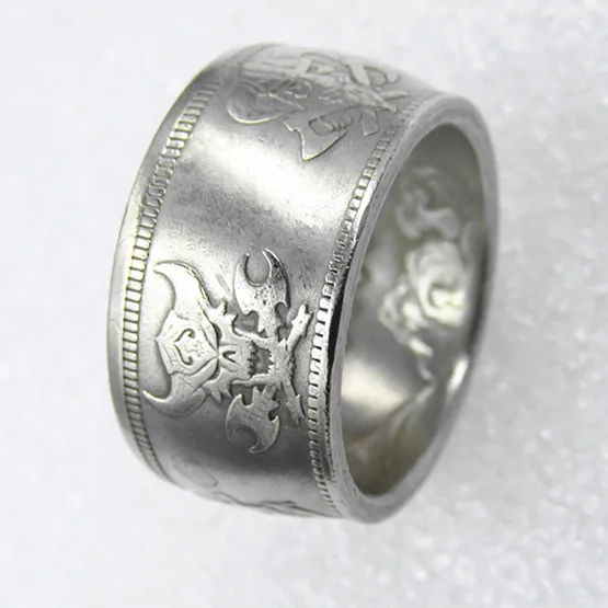

US Hobo Morgan Dollar copper-nickel alloy Coin Ring Handmade In US Sizes 7-16
