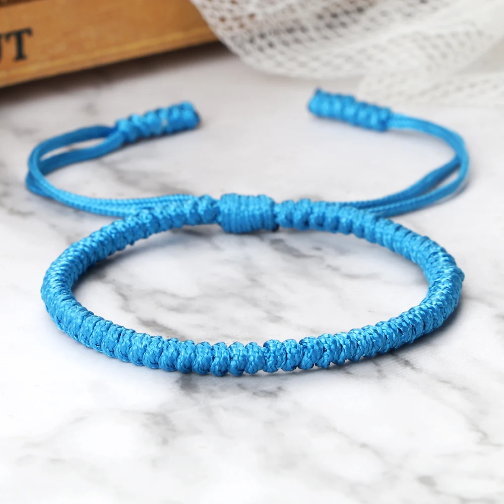 Bracciale Regolabile Con Croce Turchese E Corda Intrecciata – Unisex Portafortuna