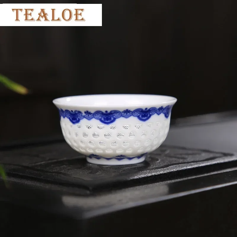 2/4/6 PC Handmade Jingdezhen Beehive Porcelain Master Cup Exquisite Ceramic Tea Cups Tea Bowl Chinese Set Accessories