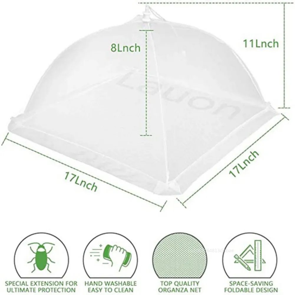 Foldable Food Mesh Cover Folding Tent Dome Net Umbrella Picnic Kitchen Anti Fly Mosquito