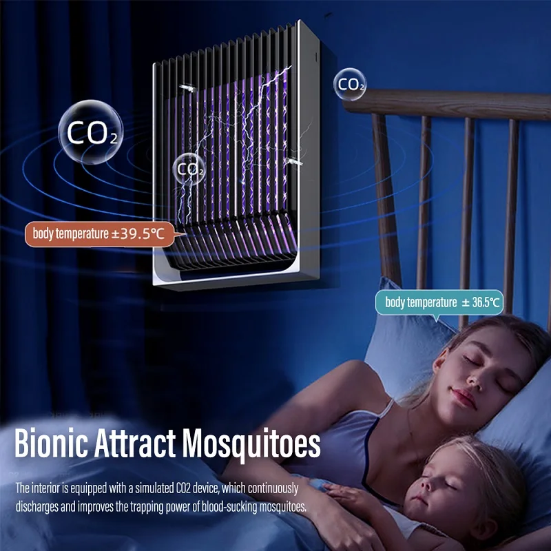 Zanzara Elettrica Killer Trap Mosquito Killer Lamp Usb Ricaricabile Trappola Per Insetti Radiationle Mosquito Itoe Eliminator Indoor Outdoor